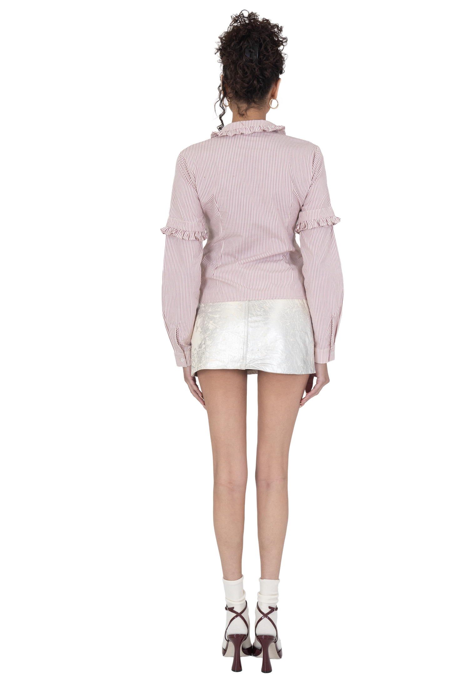 Verse Button Up Candy Cane Lane