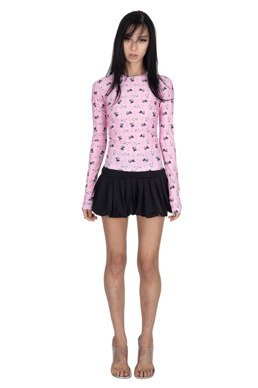 Scene Long Sleeve Pink City Kitty